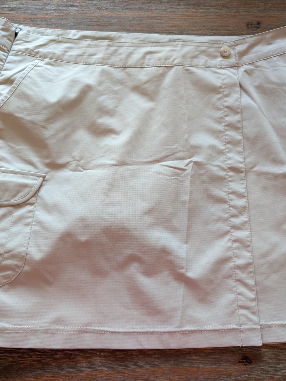 Light Beige Skort with Side Pocket